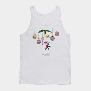 Hand drawn Christmas Elements Tank Top